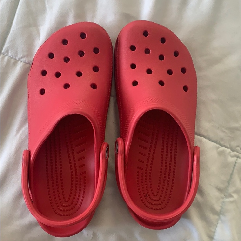 Red Crocs